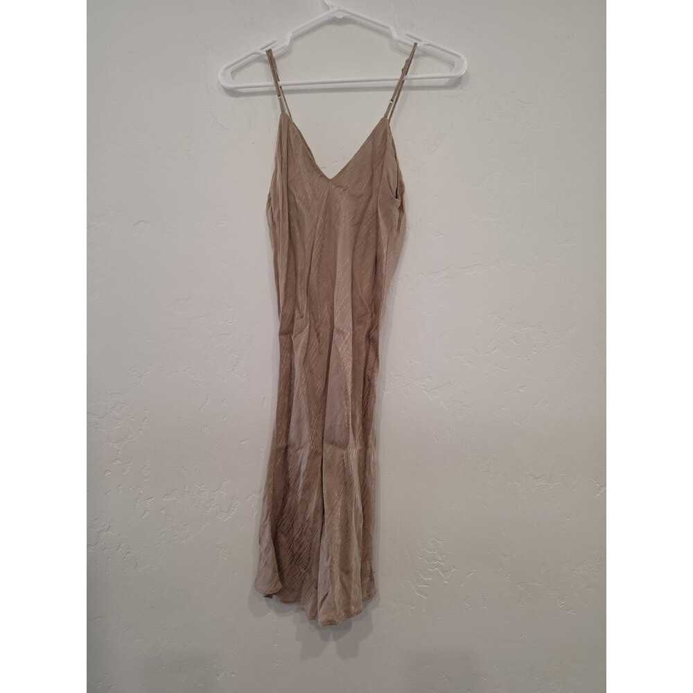 Mable Women's Tan Mini Dress Spaghetti Straps Size Small - Picture 4 of 7